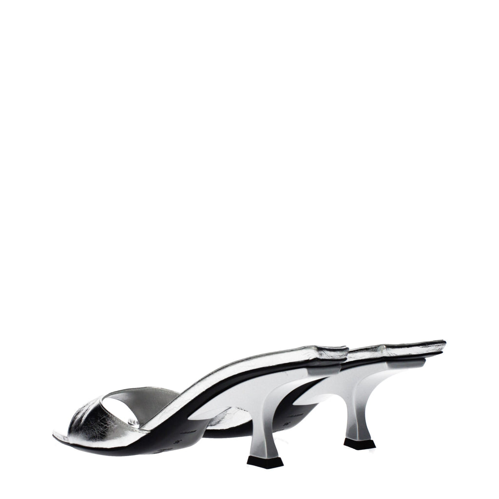 The Attico Grey Flat for Women side view