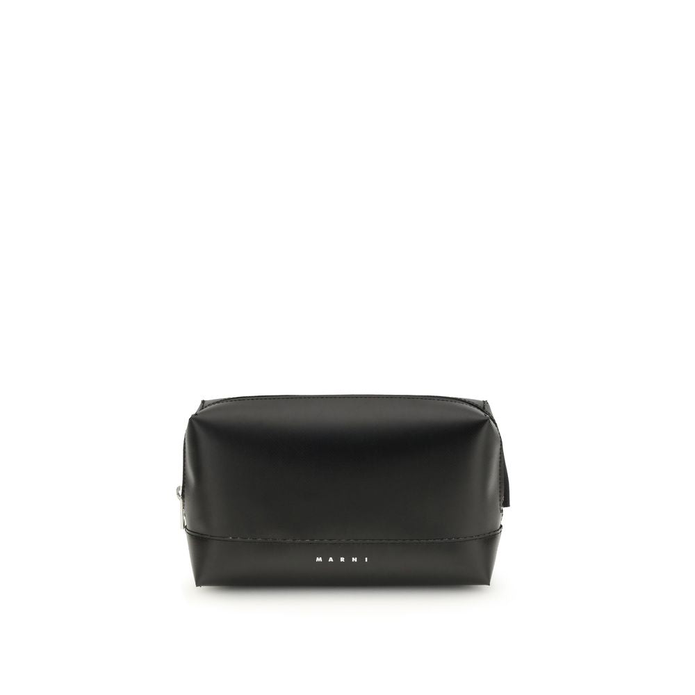 Marni Black Calf Leather Bos Taurus Shoulder Bag