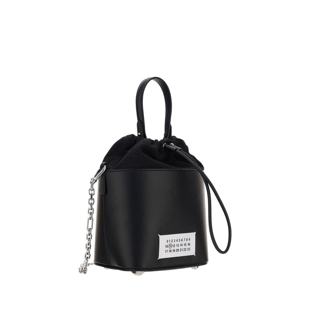 Sac à bandoulière Maison Margiela en cuir de veau noir Bos Taurus