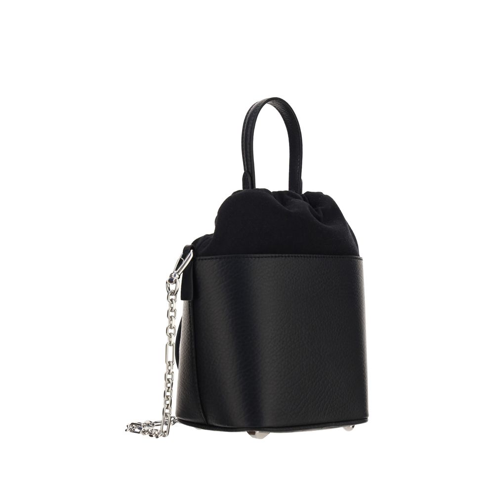Sac à bandoulière Maison Margiela en cuir de veau noir Bos Taurus