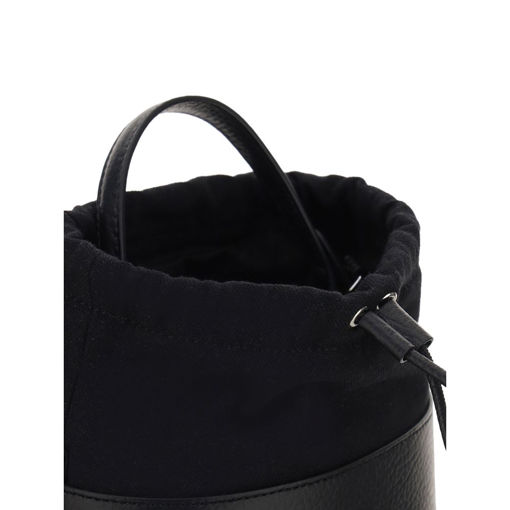 Sac à bandoulière Maison Margiela en cuir de veau noir Bos Taurus