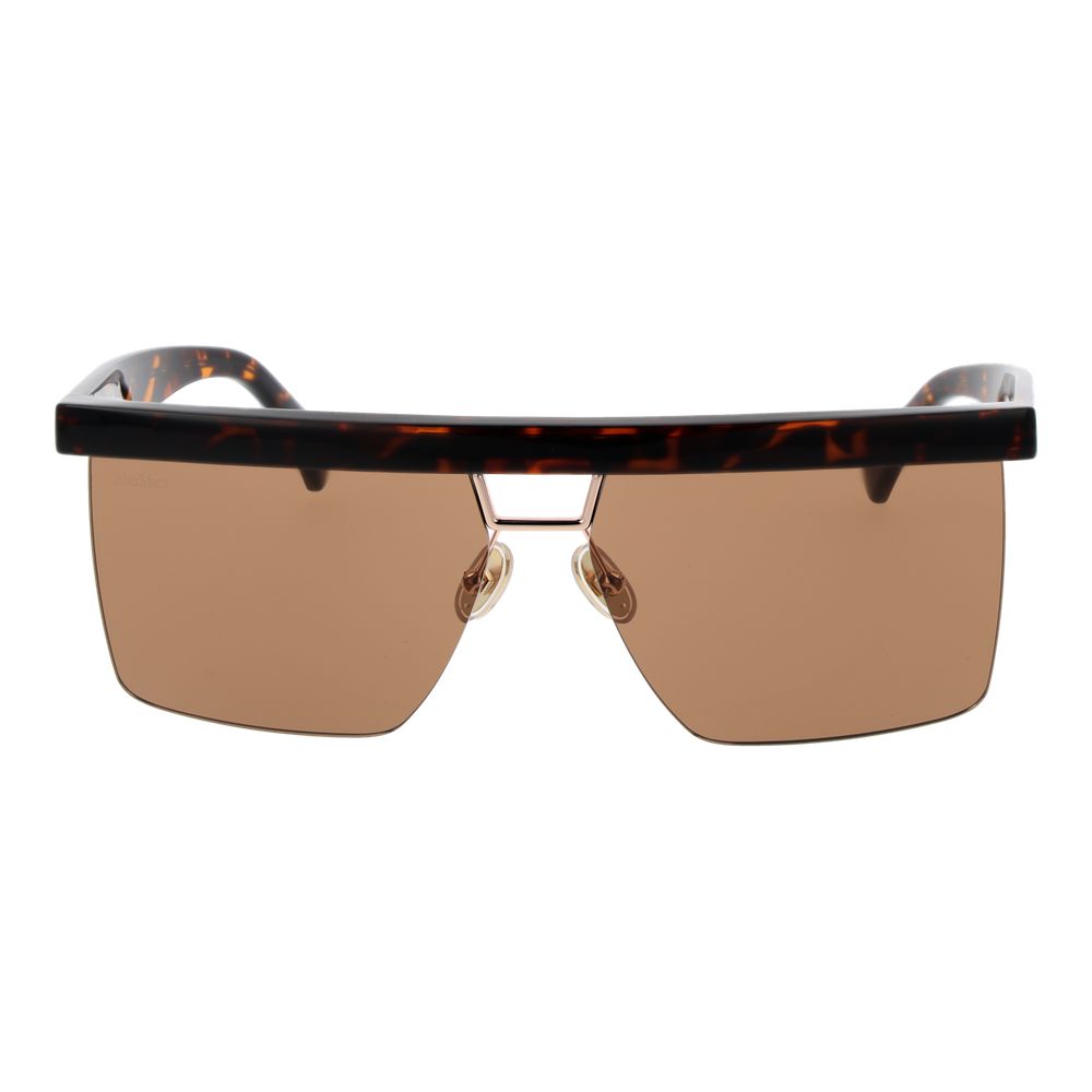 Lunettes de Soleil Max Mara Marron en Plastique