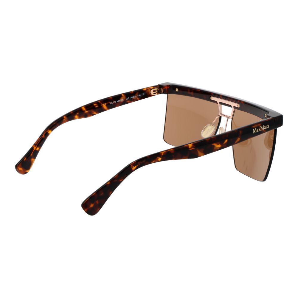 Lunettes de Soleil Max Mara Marron en Plastique