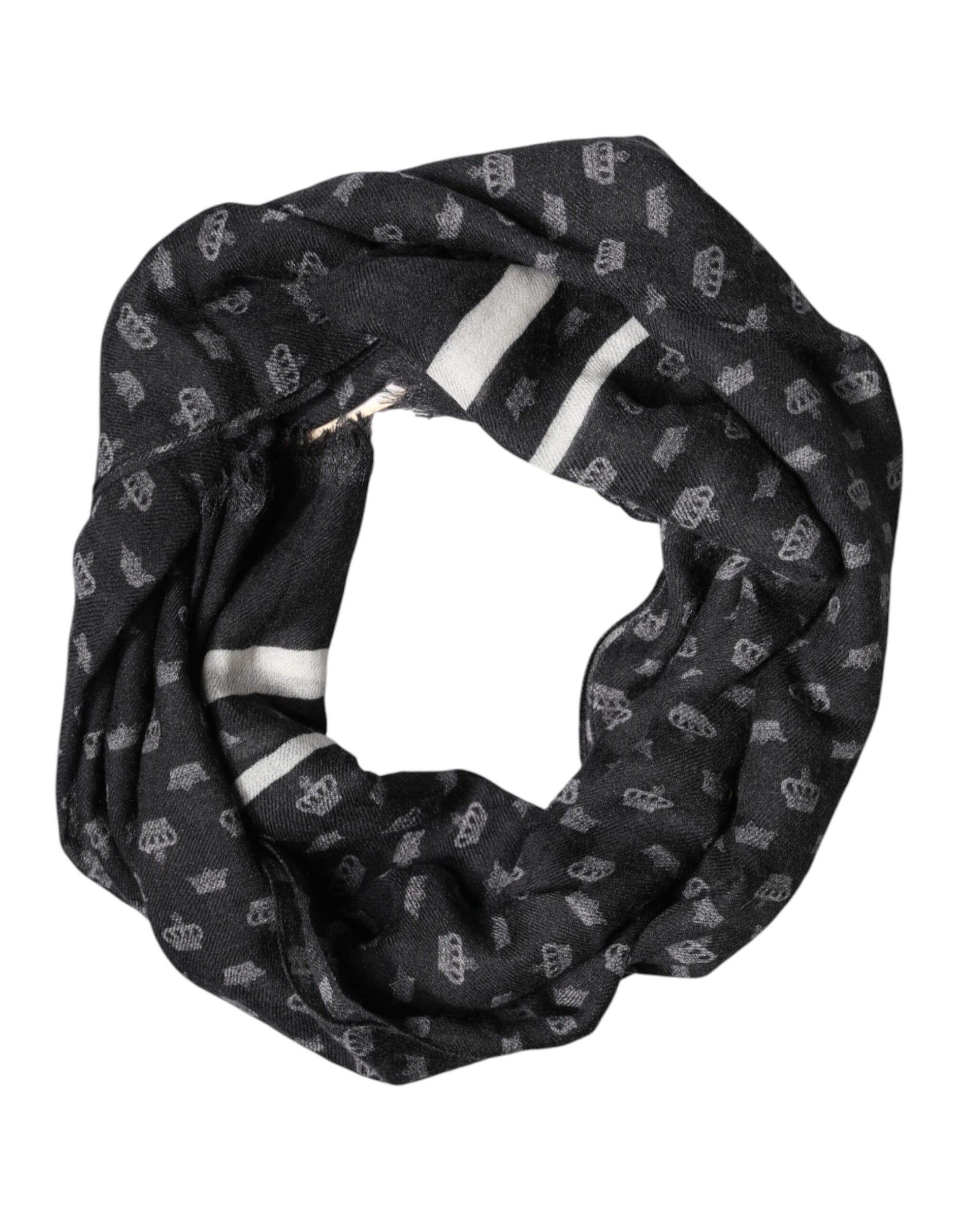 Dolce & Gabbana Black Scarf for Men detail view