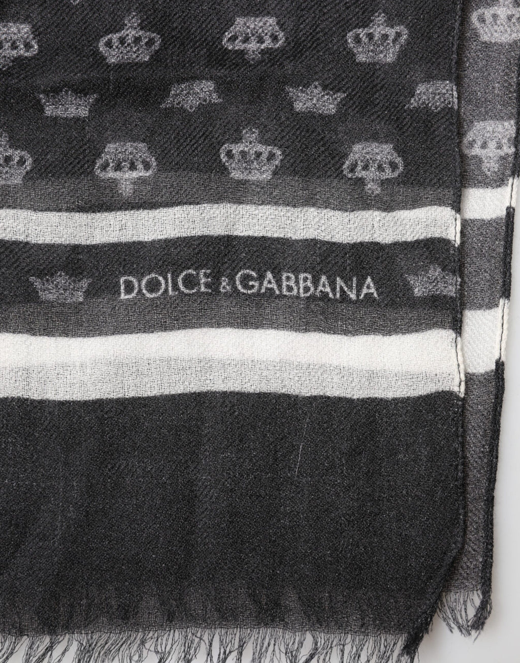 Dolce & Gabbana Black Scarf for Men side view