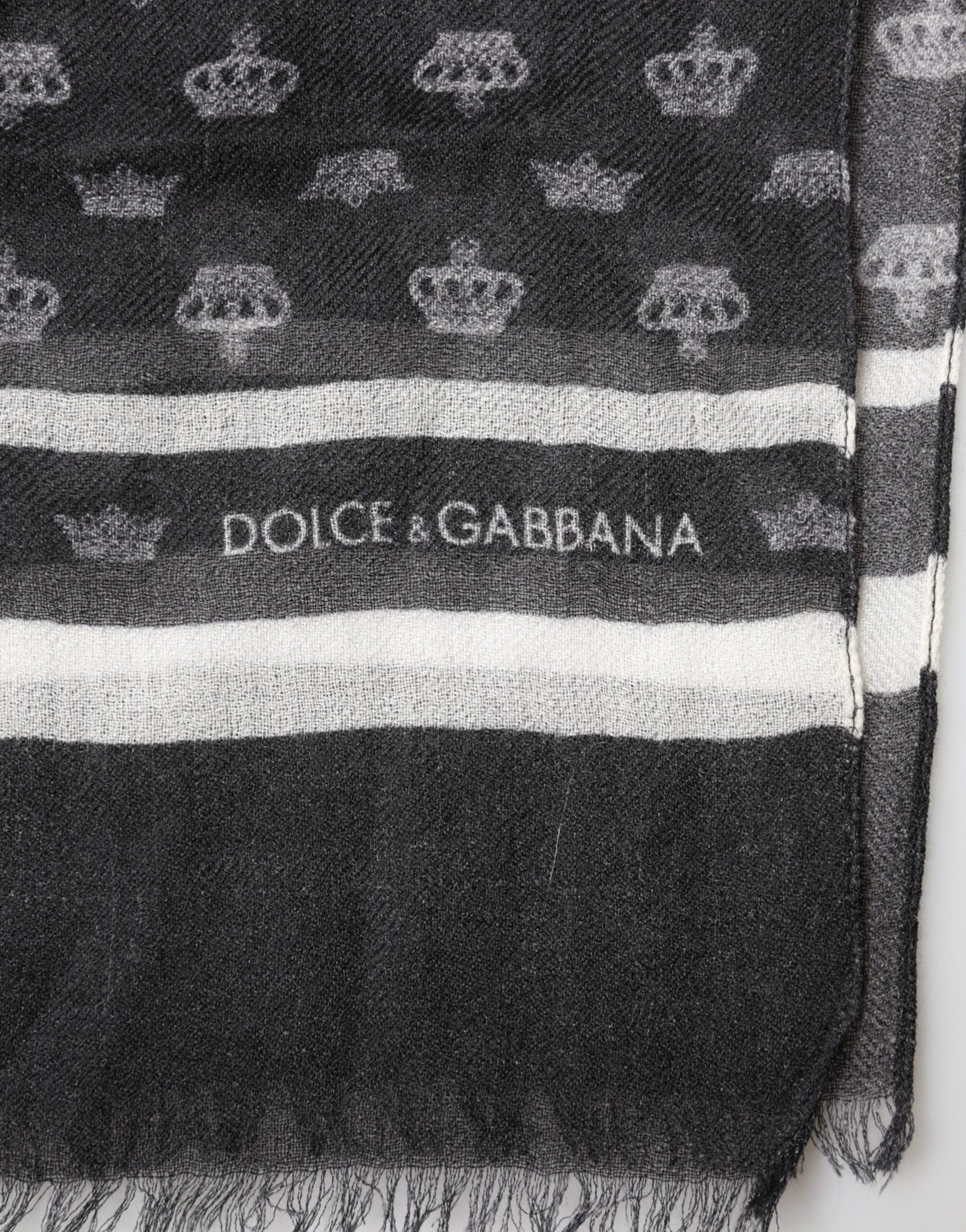Dolce & Gabbana Black Scarf for Men side view
