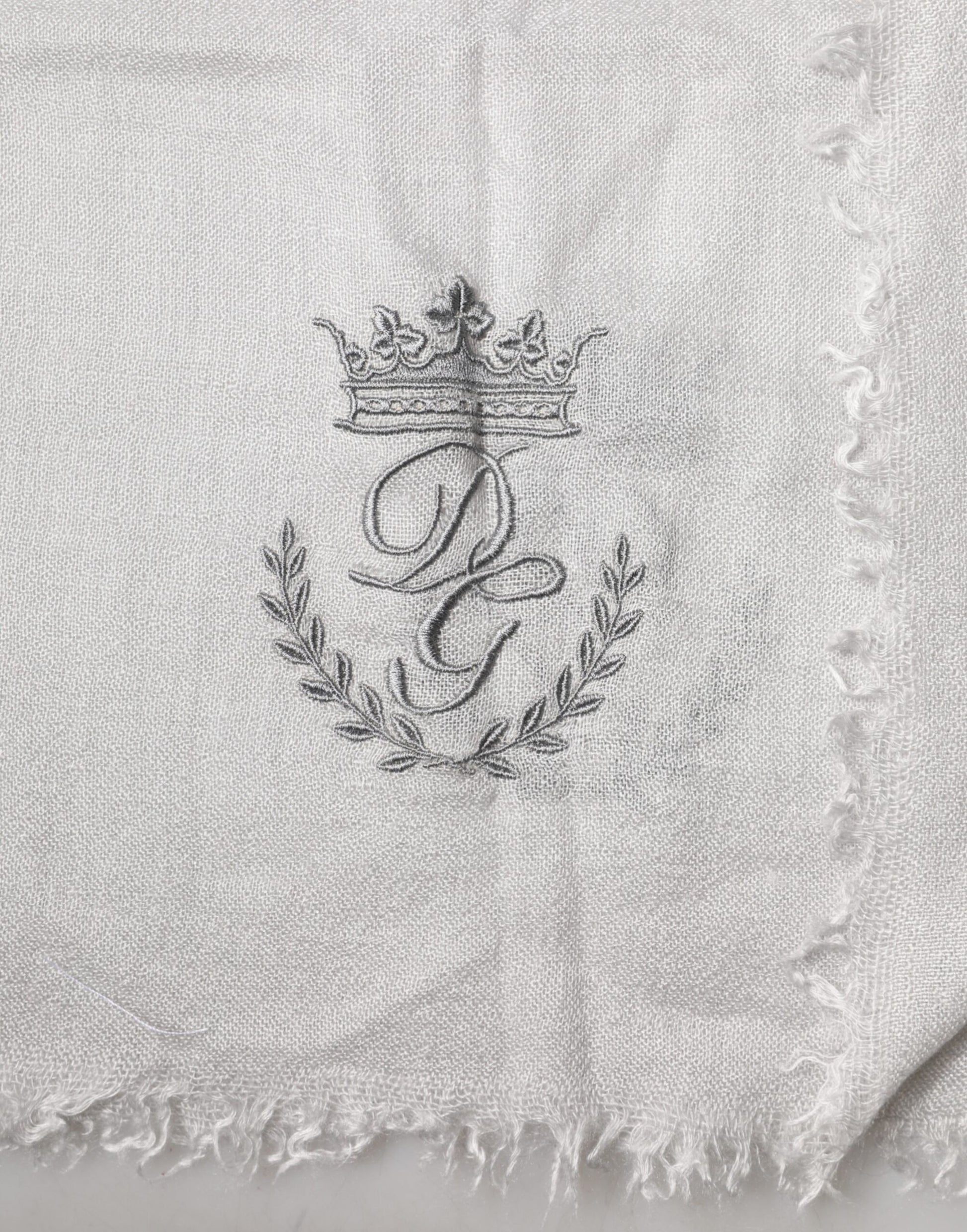 Dolce & Gabbana Grey Scarf for Men detail view