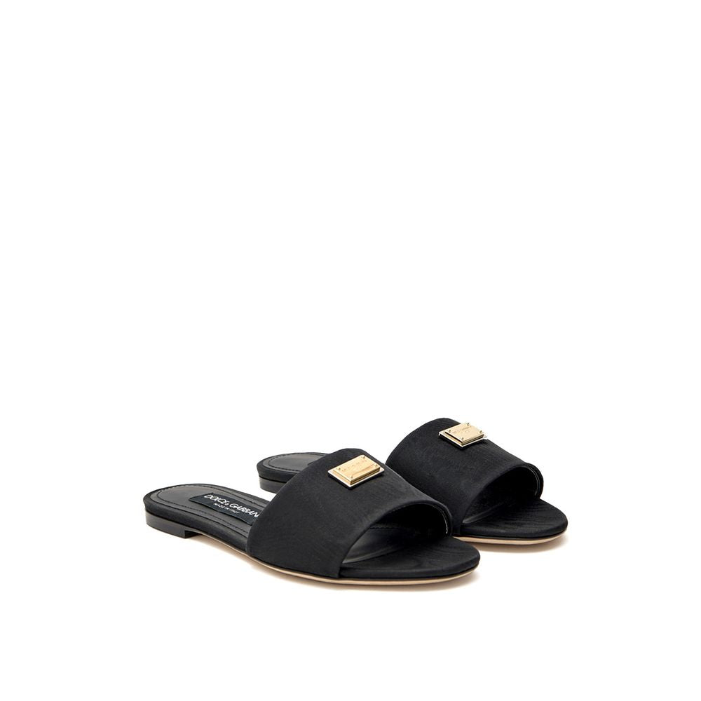 Dolce & Gabbana Black Slippers for Women alternate view