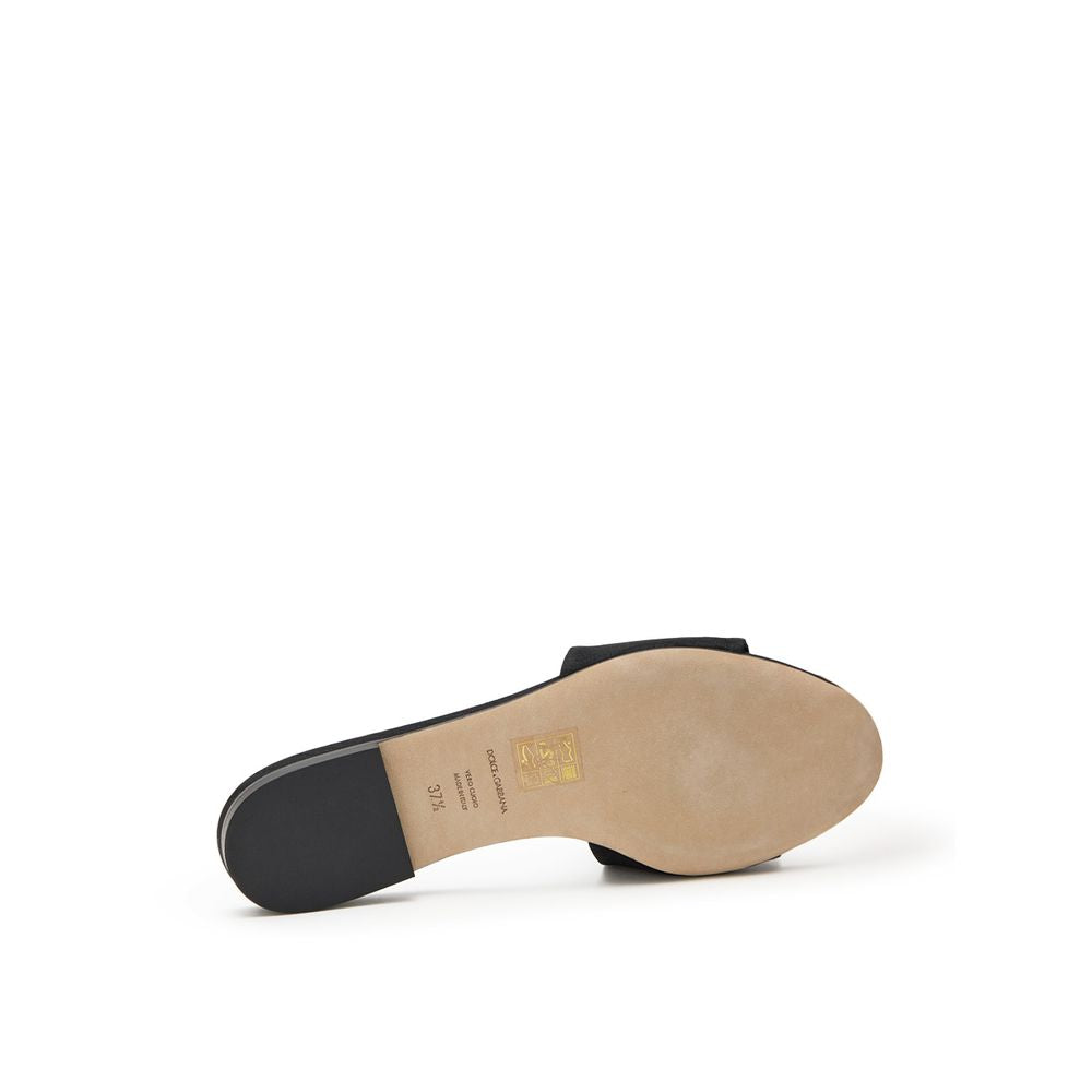 Dolce & Gabbana Black Slippers for Women side view