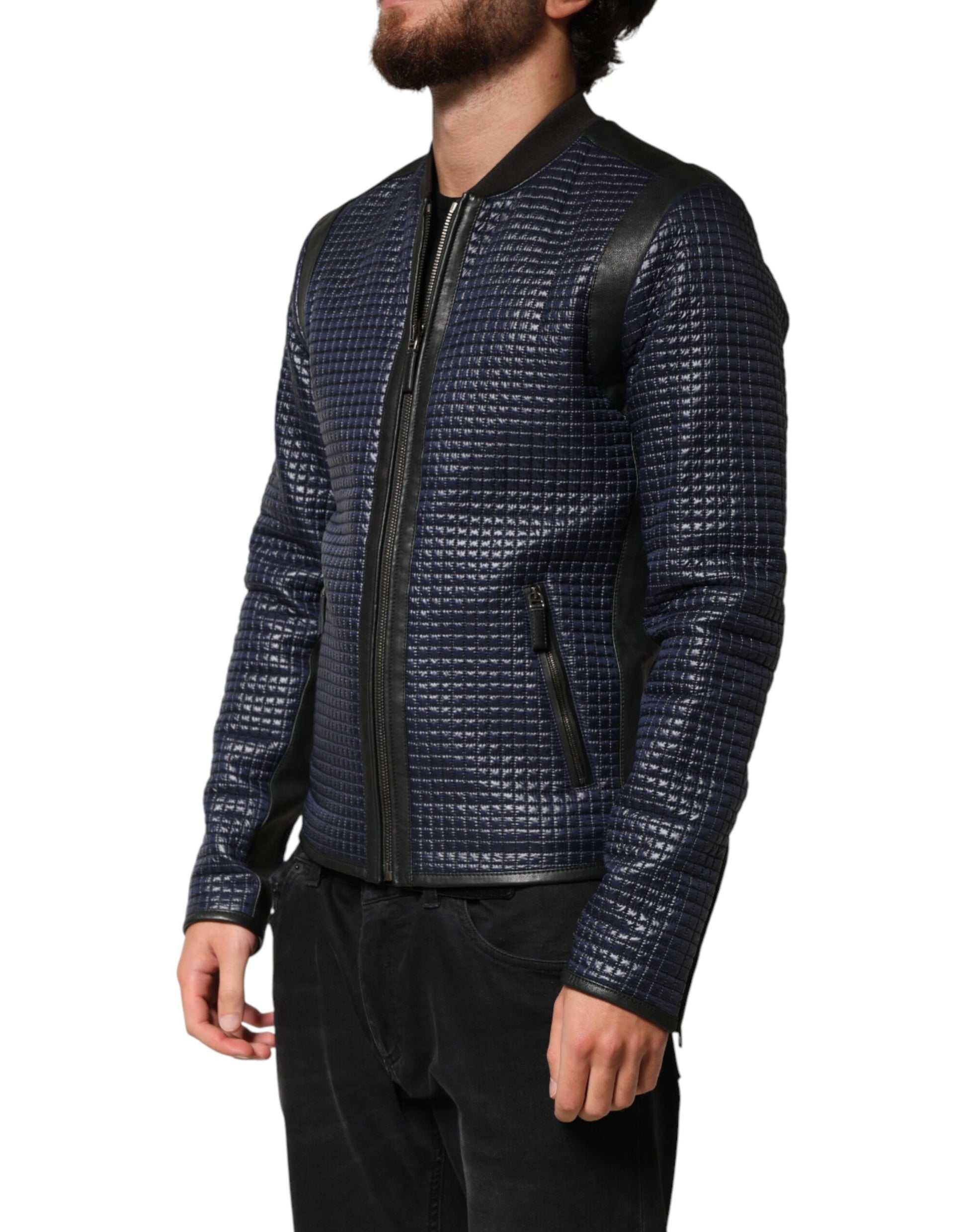 Dolce & Gabbana Blue Bomber for Men side view