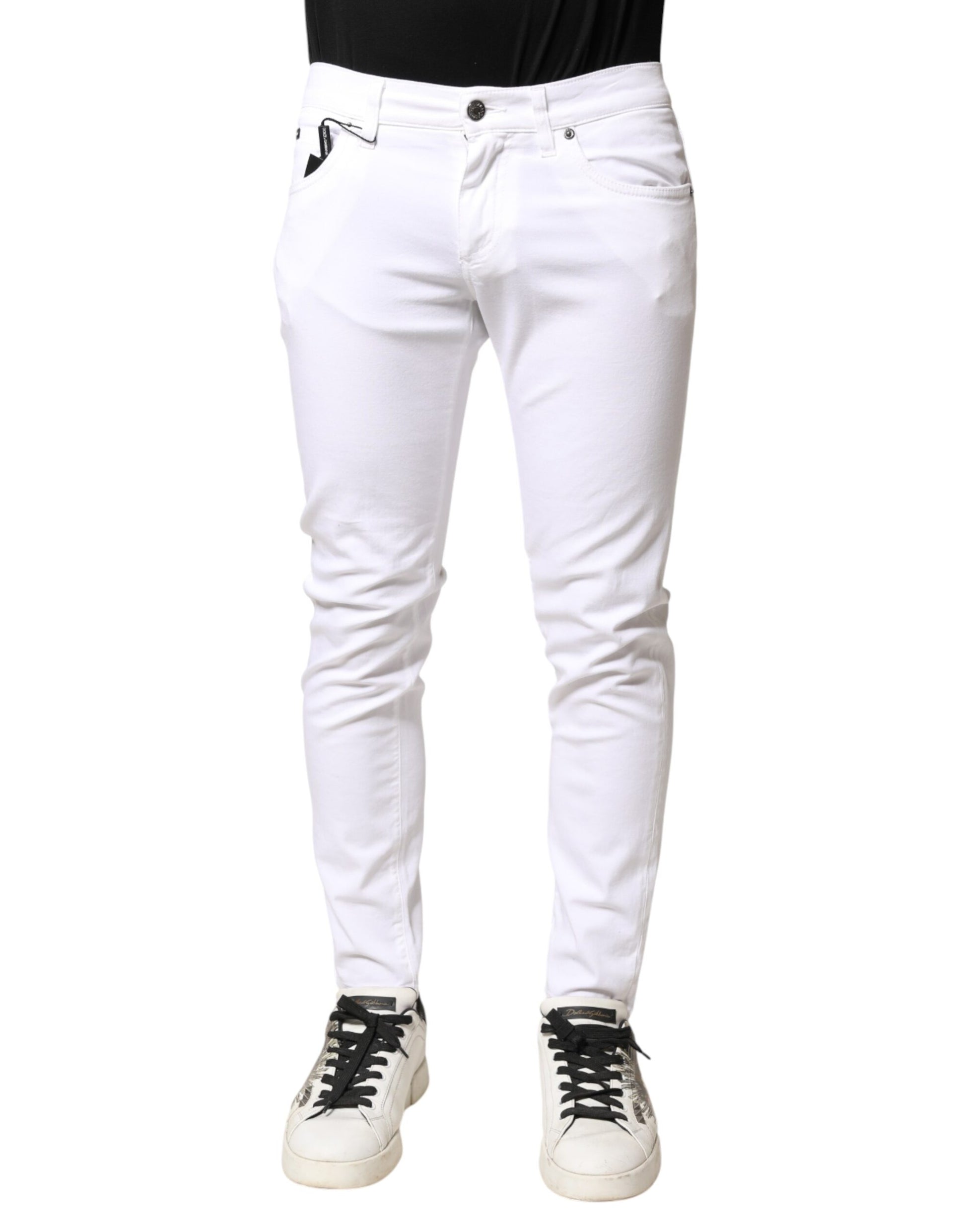 Dolce & Gabbana White Skinny Jeans for Men alternate view