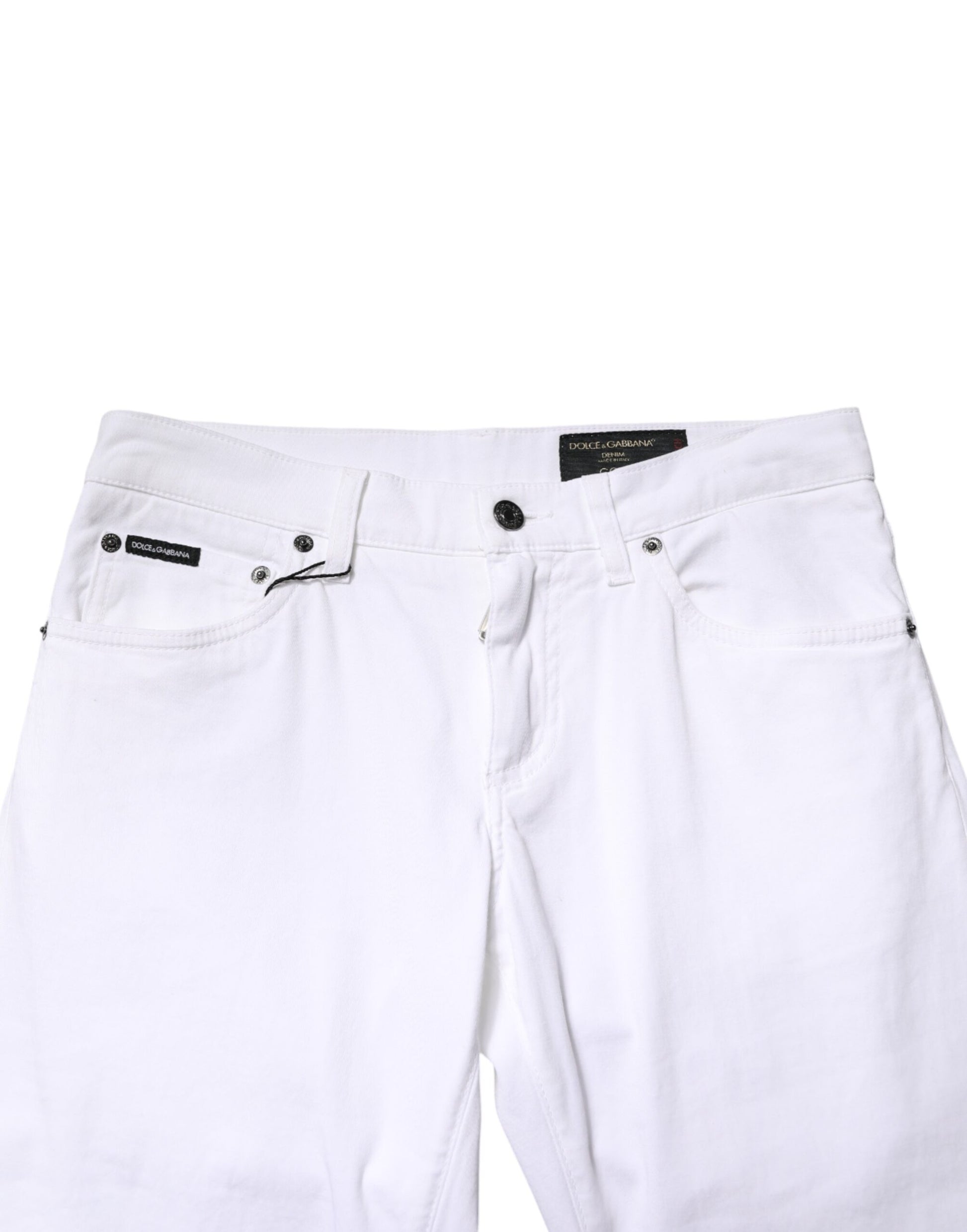 Dolce & Gabbana White Skinny Jeans for Men additional view