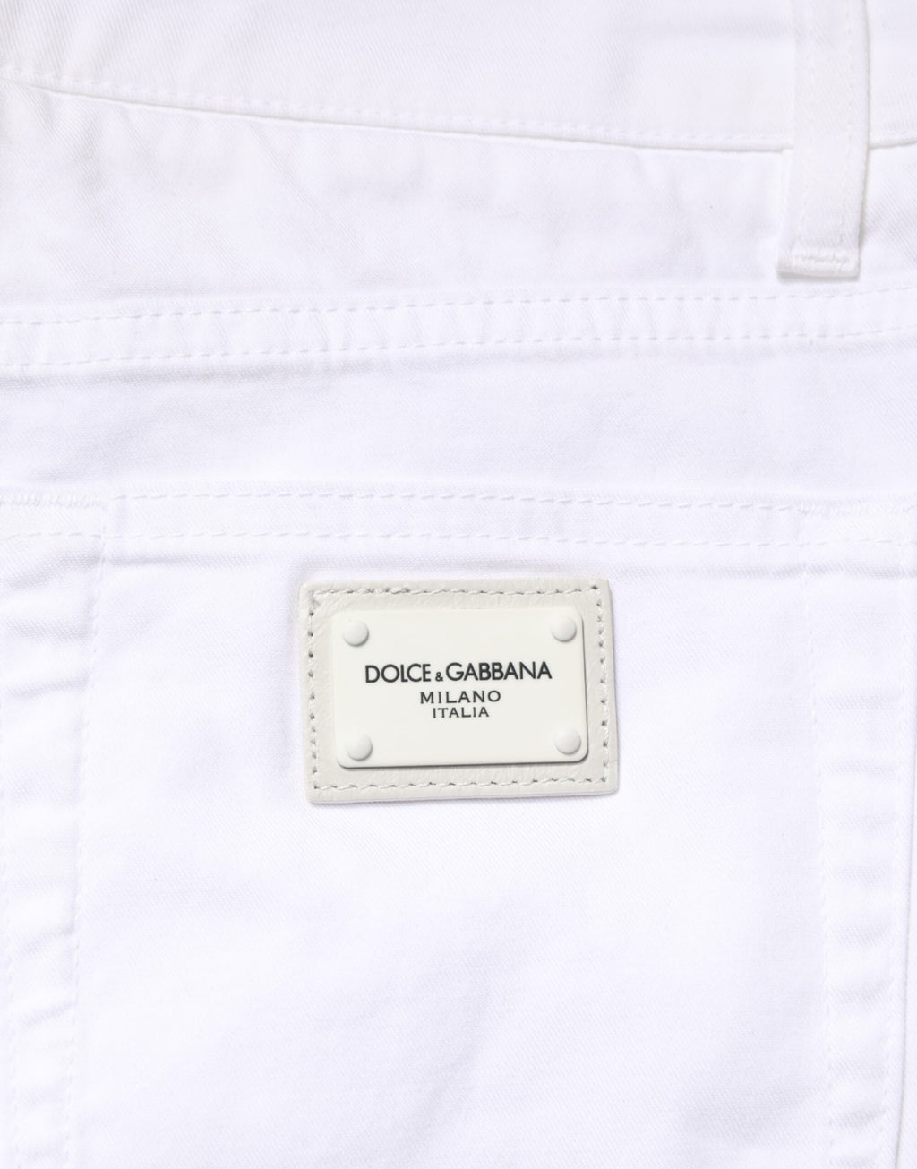 Dolce & Gabbana White Skinny Jeans for Men additional view