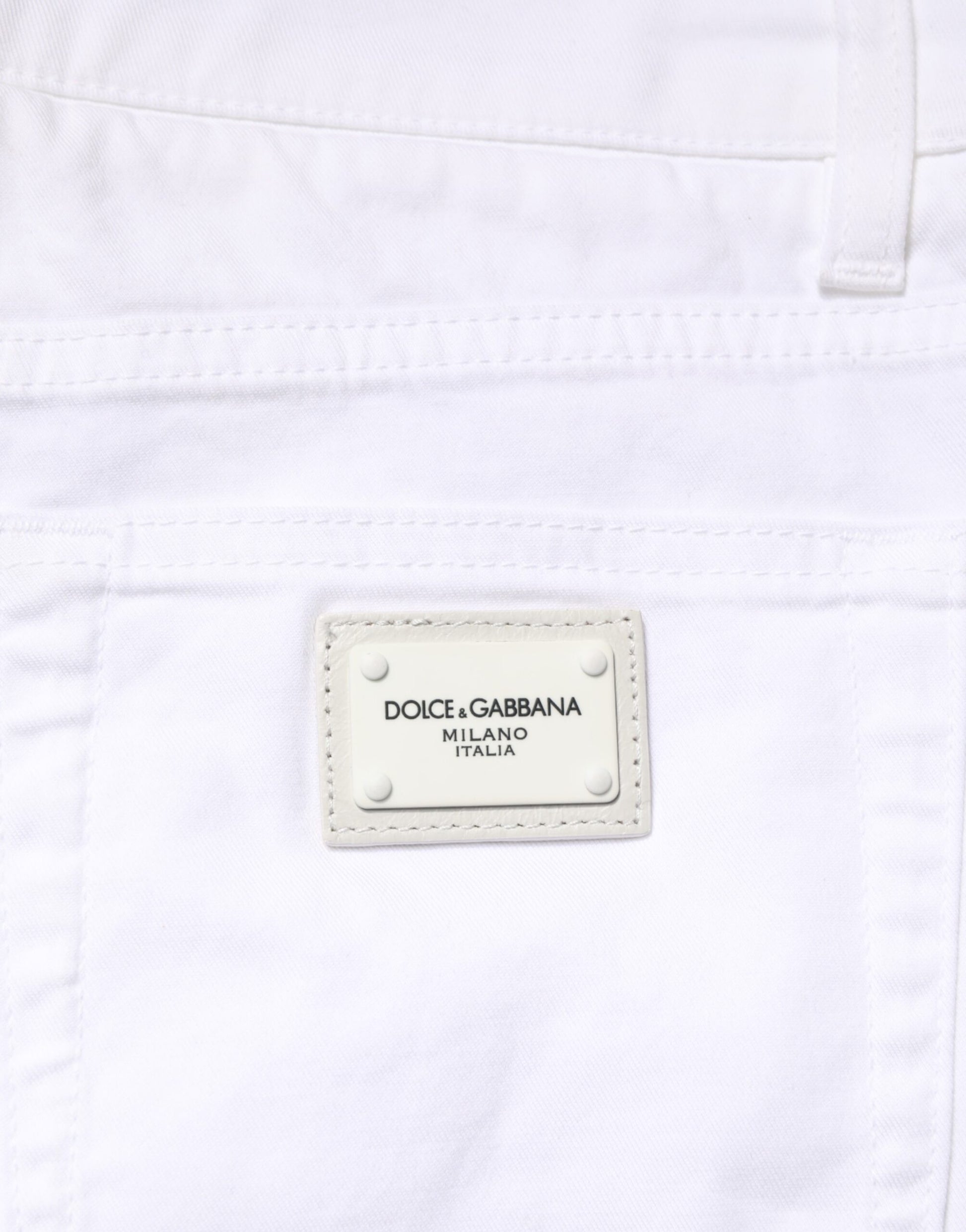 Dolce & Gabbana White Skinny Jeans for Men additional view