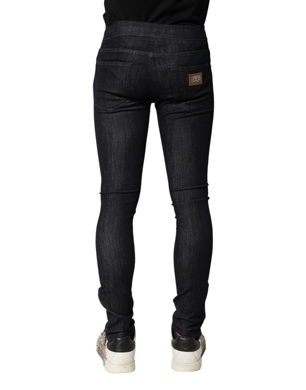Dolce & Gabbana Black Skinny Jeans for Men side view