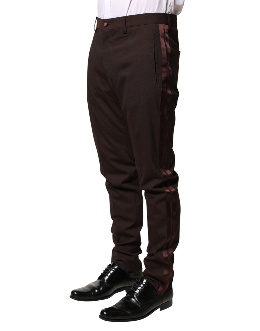 Dolce & Gabbana Brown Dress Pants for Men detail view