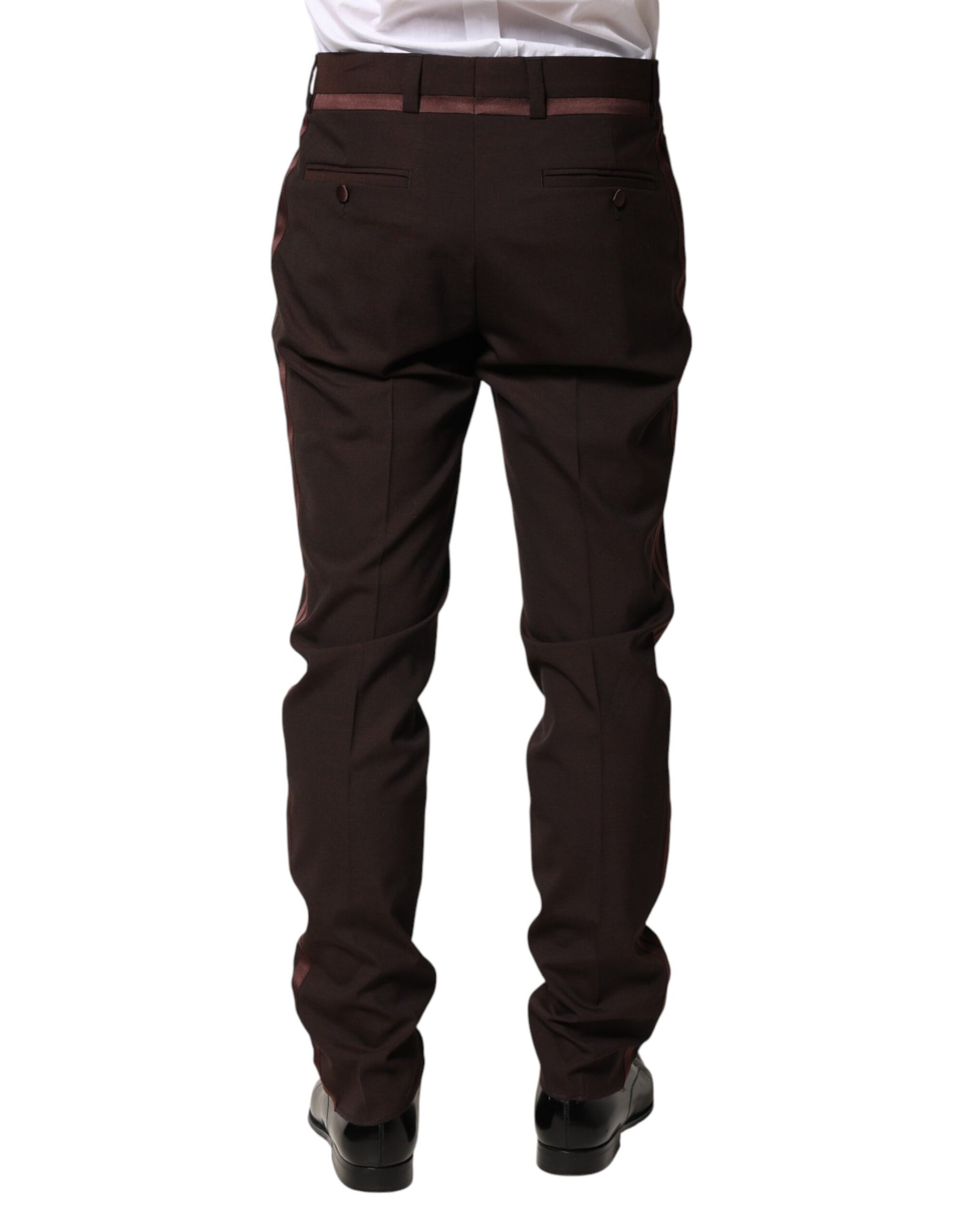 Dolce & Gabbana Brown Dress Pants for Men side view
