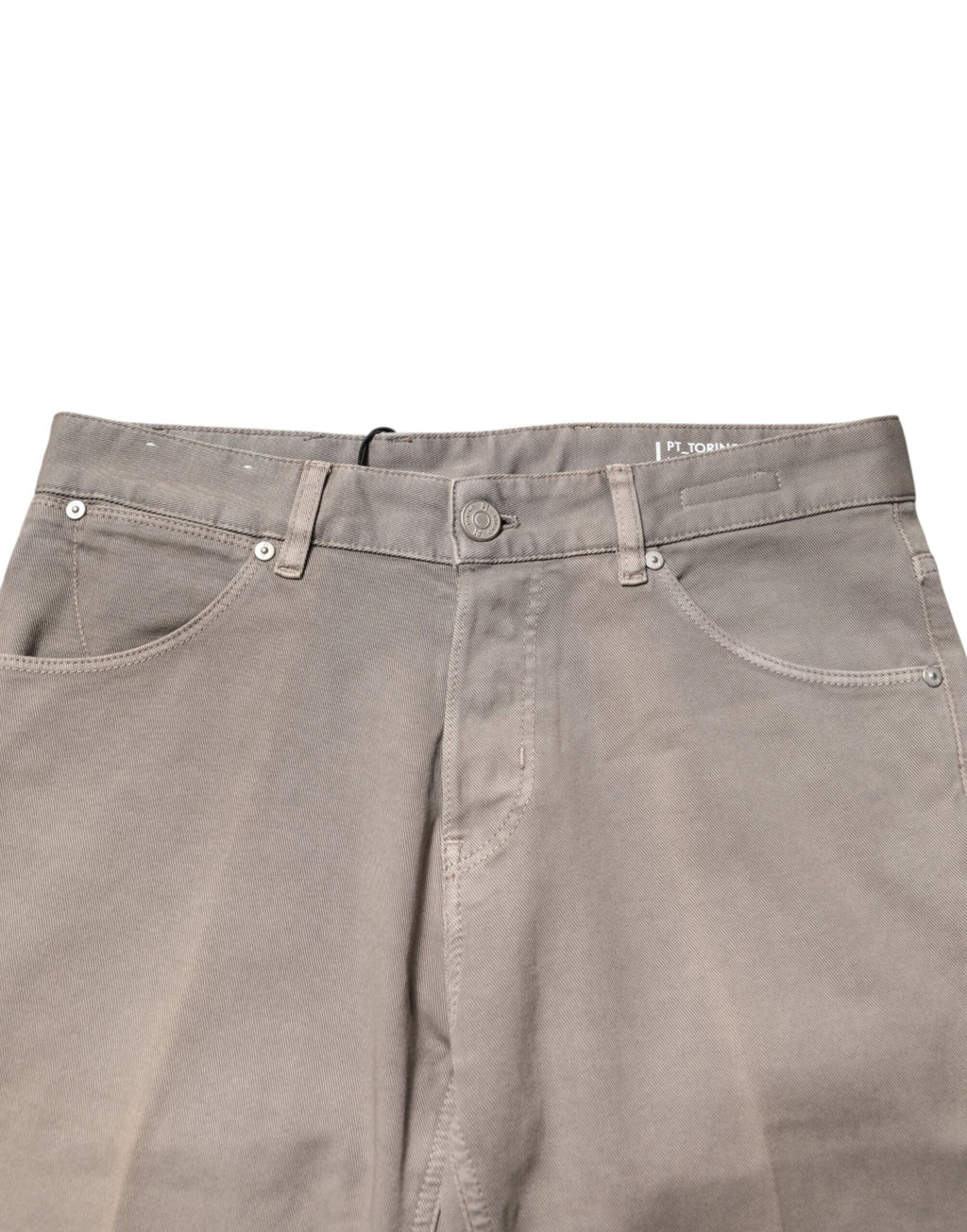 PT Torino Brown Relaxed Fit Jeans for Men side view