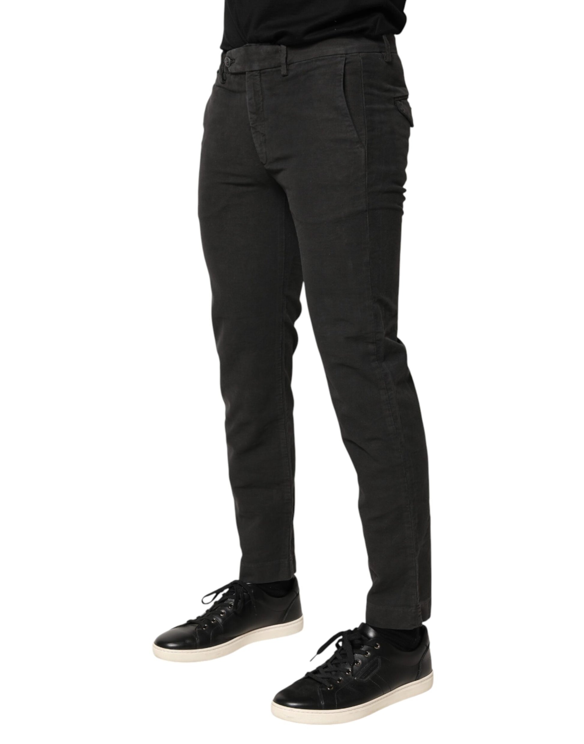 Maison Clochard Grey Skinny Jeans for Men detail view