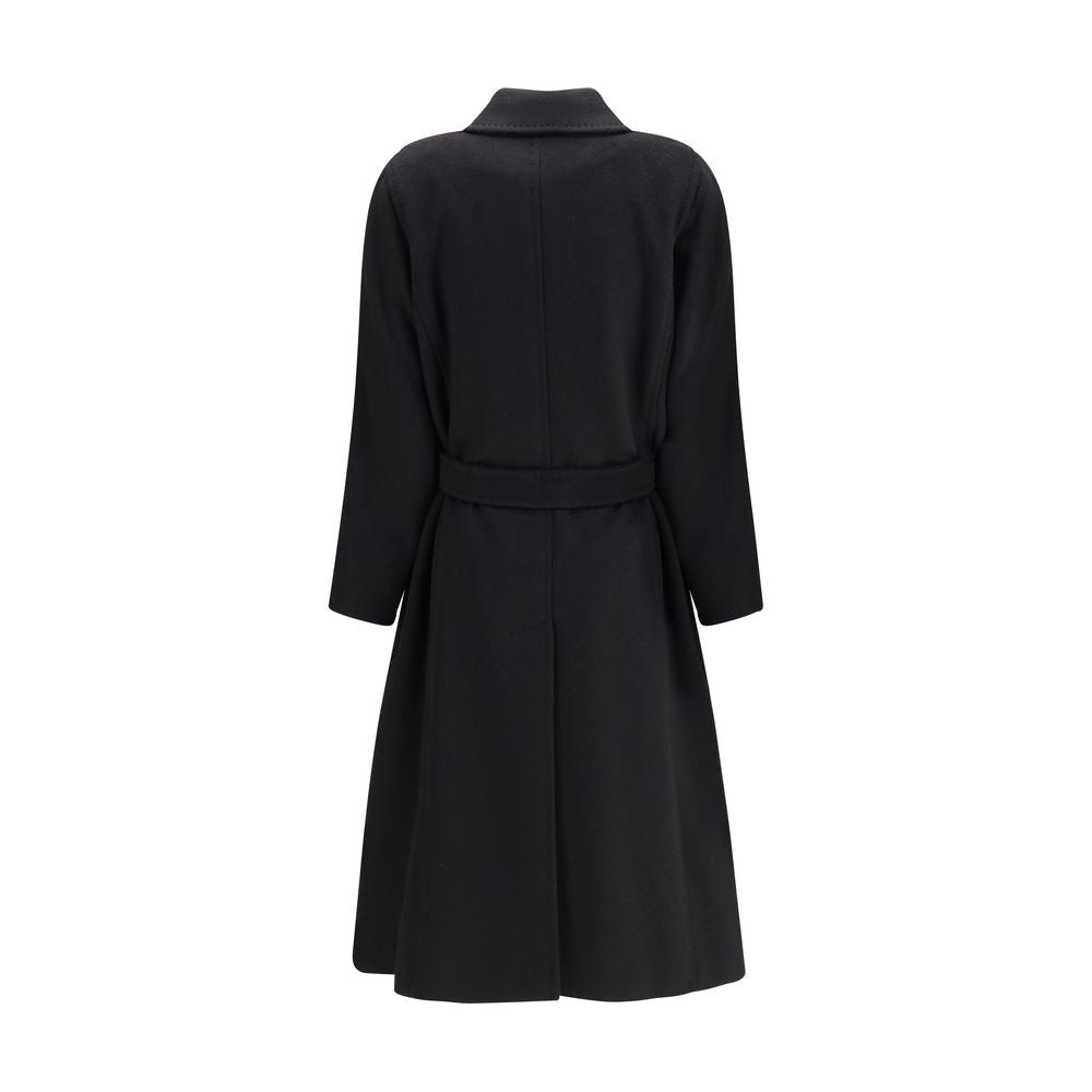 Max Mara Black Camel Hair  Coat