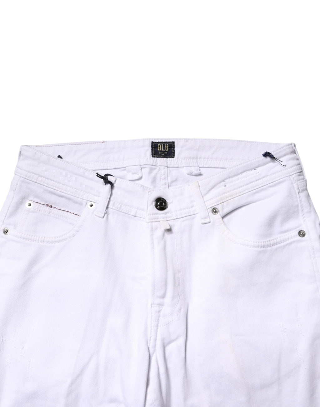 Briglia 1949 White Slim Fit Jeans for Men side view
