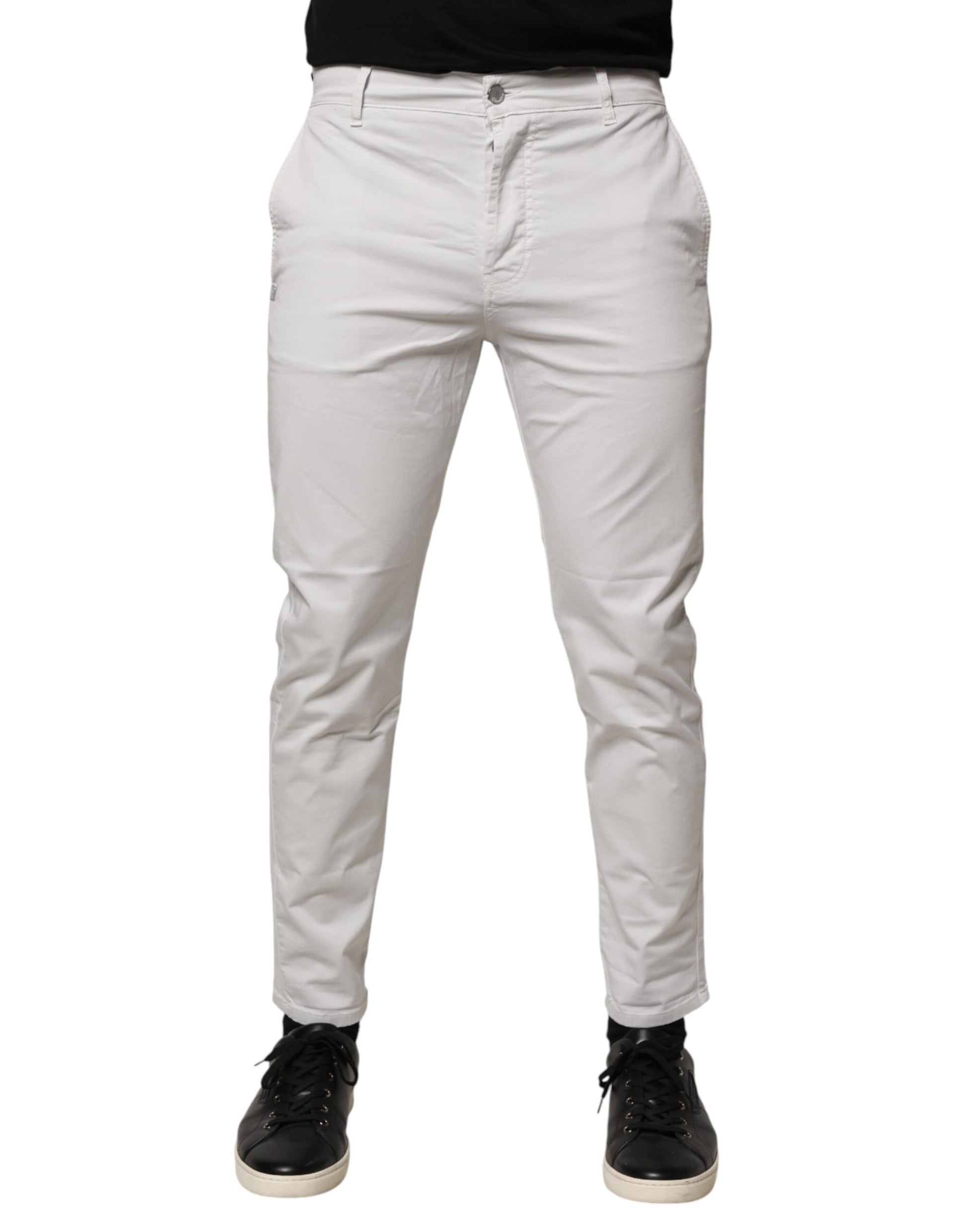Daniele Alessandrini White Skinny Jeans for Men alternate view