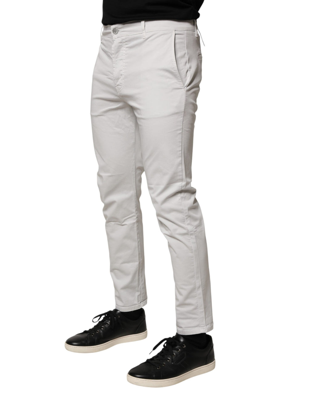 Daniele Alessandrini White Skinny Jeans for Men detail view