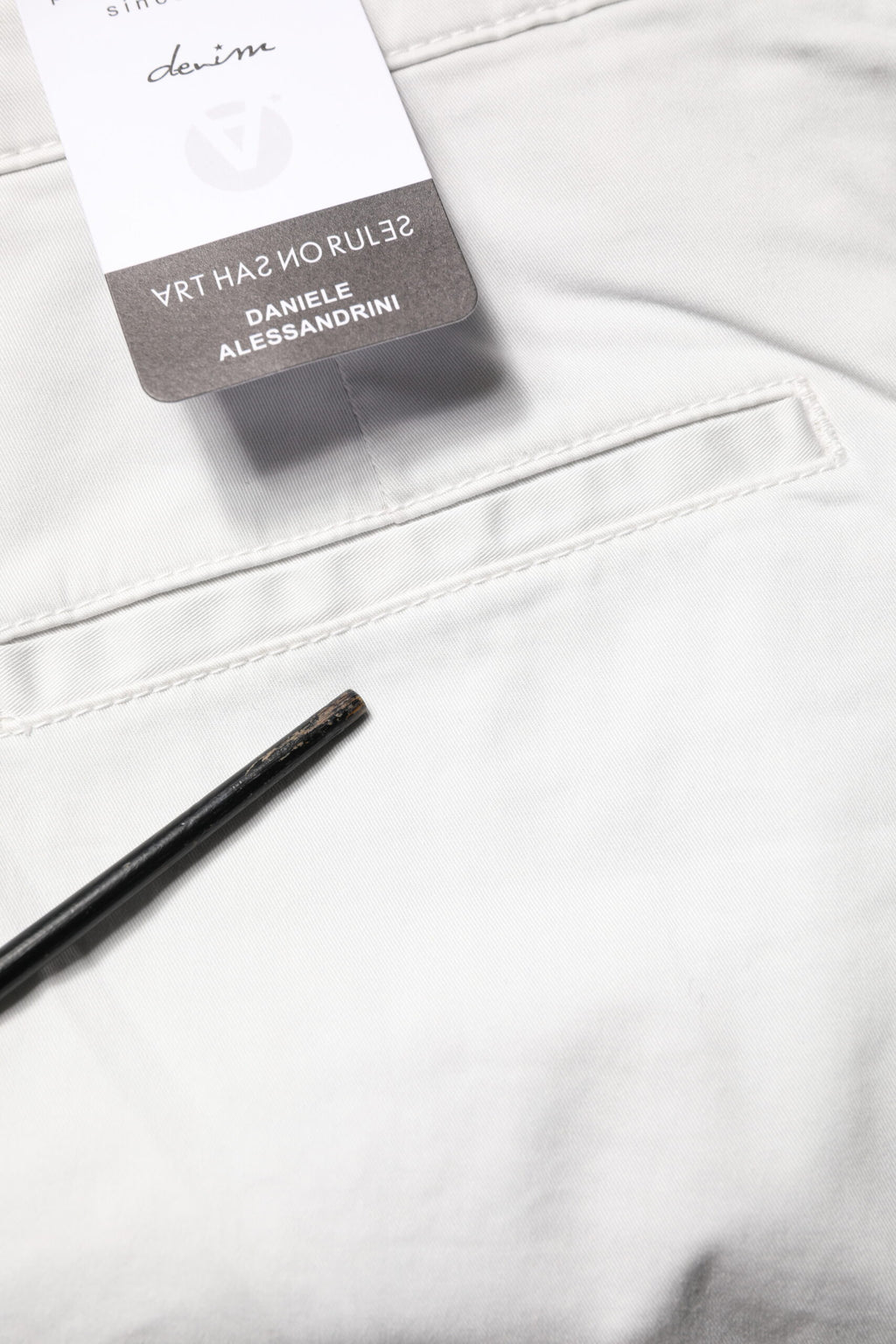 Daniele Alessandrini White Skinny Jeans for Men additional view