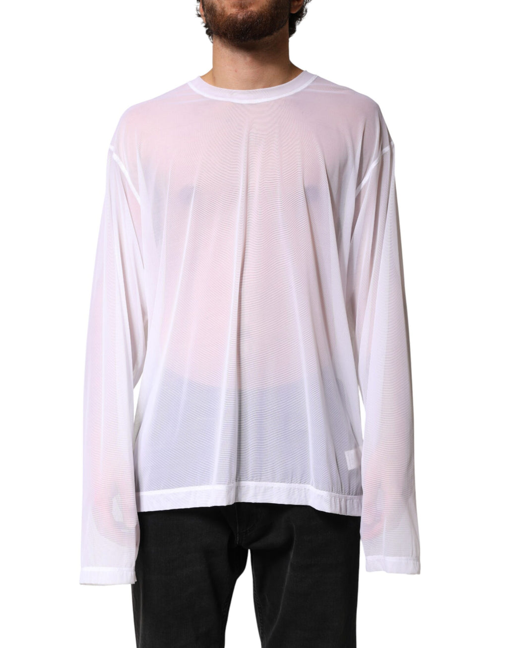 Dolce & Gabbana White Long Sleeve T-Shirt for Men