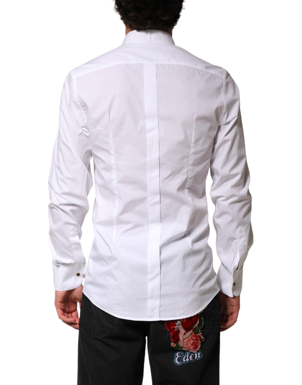 Dolce & Gabbana White Dress Shirt for Men side view