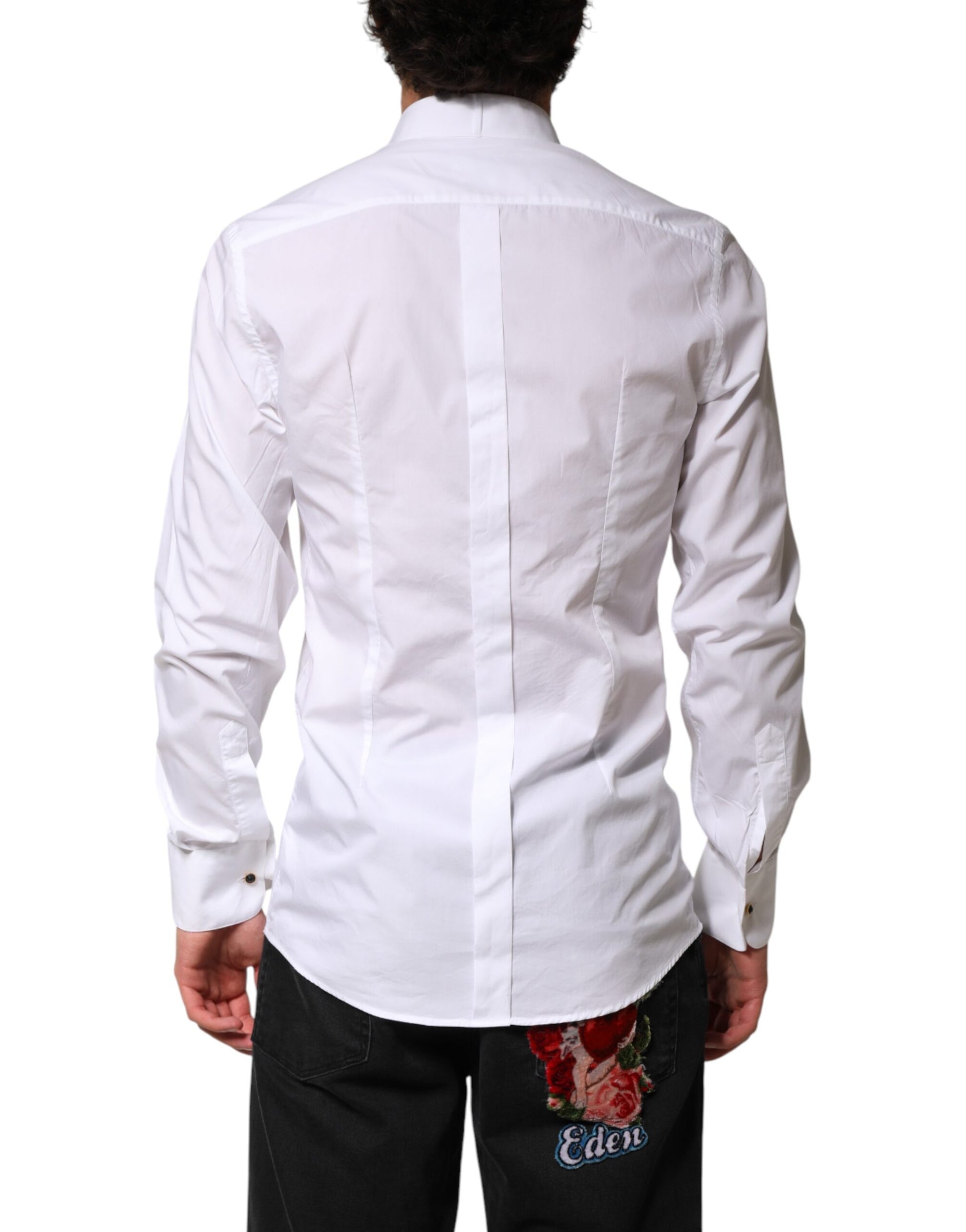 Dolce & Gabbana White Dress Shirt for Men side view