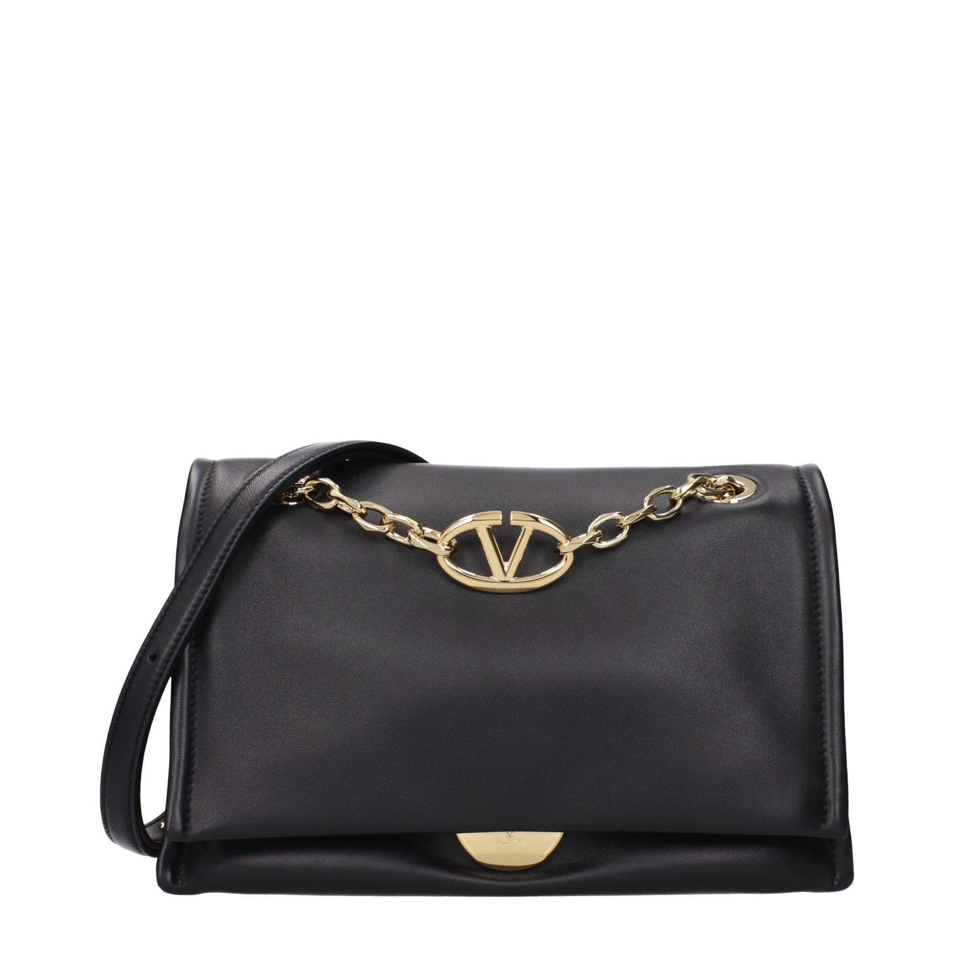 Valentino Garavani Black Leather Crossbody Bag