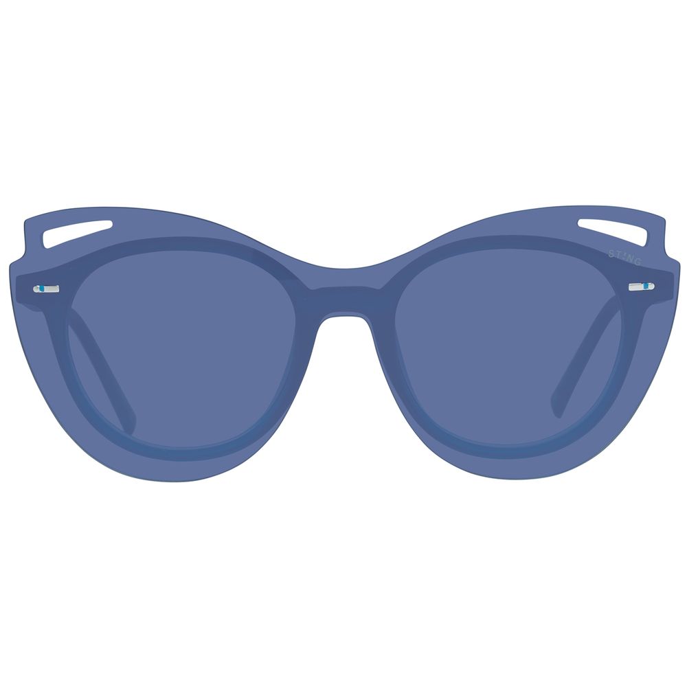 Lunettes de soleil en plastique bleu Sting