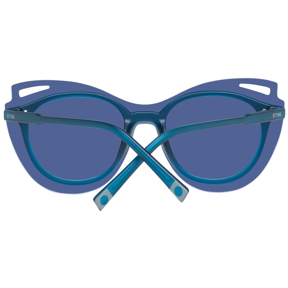 Lunettes de soleil en plastique bleu Sting