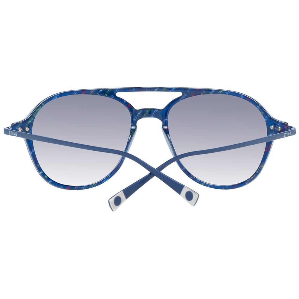 Lunettes de soleil Sting en métal bleu