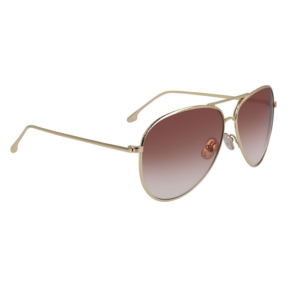 Victoria Beckham Gold Sunglasses for Women detail view