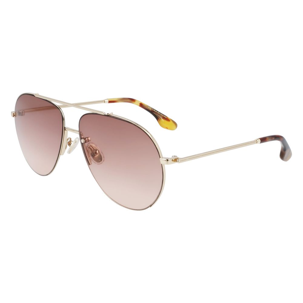 Lunettes de soleil Victoria Beckham en métal doré