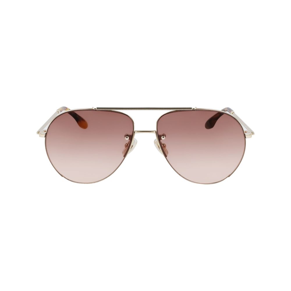 Lunettes de soleil Victoria Beckham en métal doré
