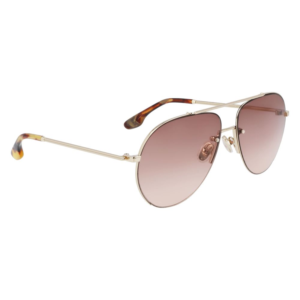 Lunettes de soleil Victoria Beckham en métal doré