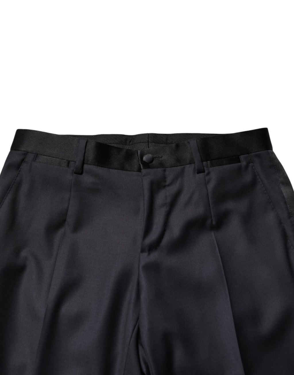 Costume homme 3 pièces Dolce & Gabbana en laine noire coupe droite