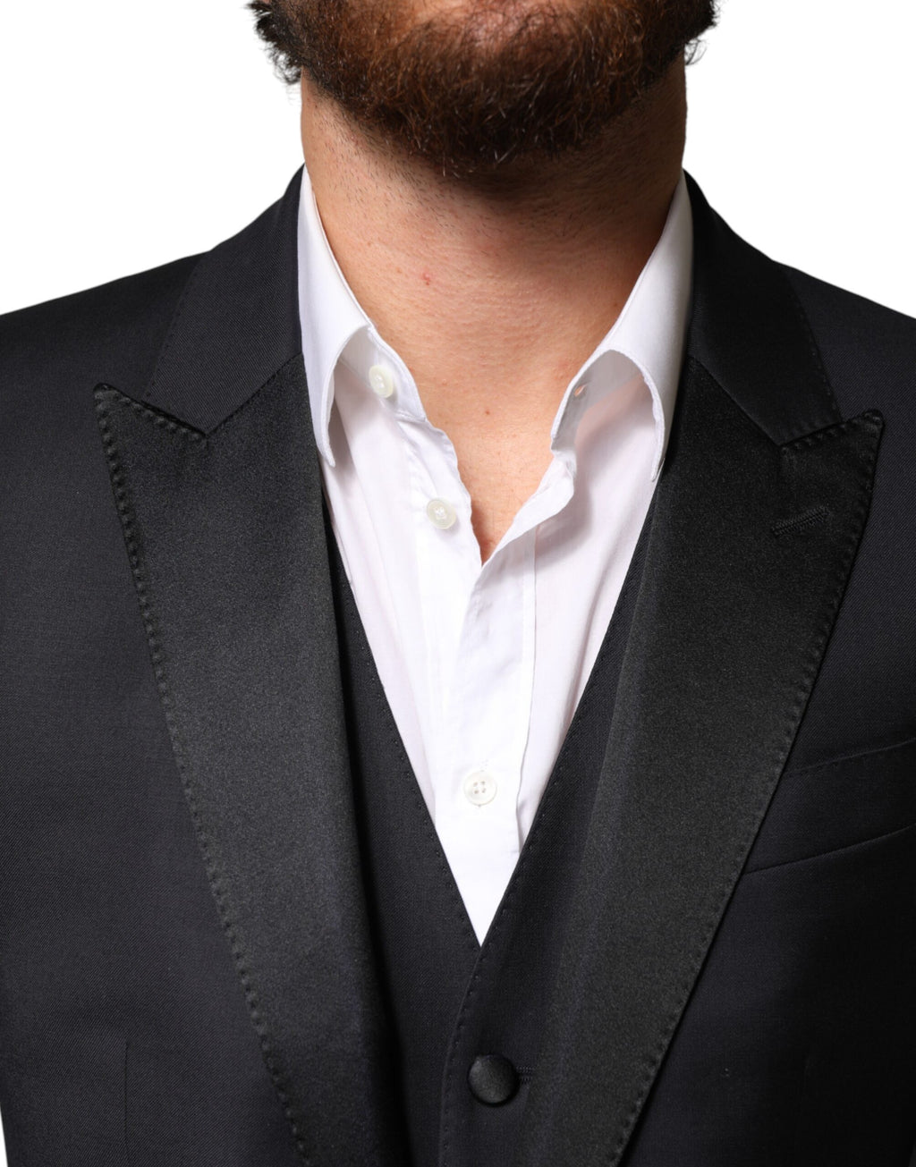 Dolce & Gabbana Black Three Piece Suits for Men detail view