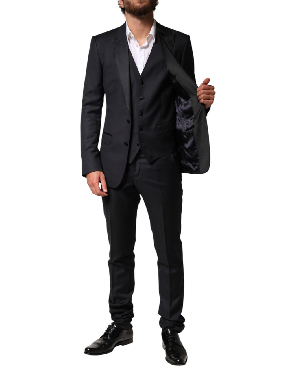 Dolce & Gabbana Black Three Piece Suits for Men additional view