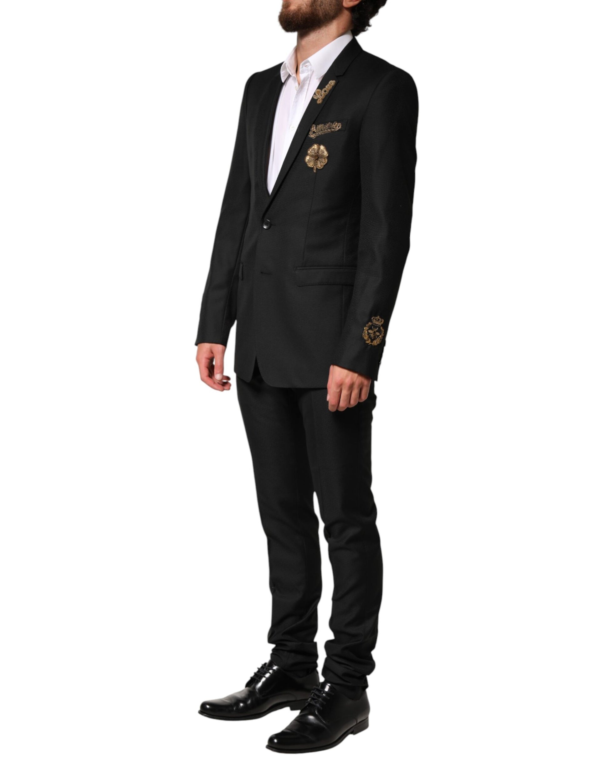Dolce & Gabbana Black Two Piece Suits for Men detail view
