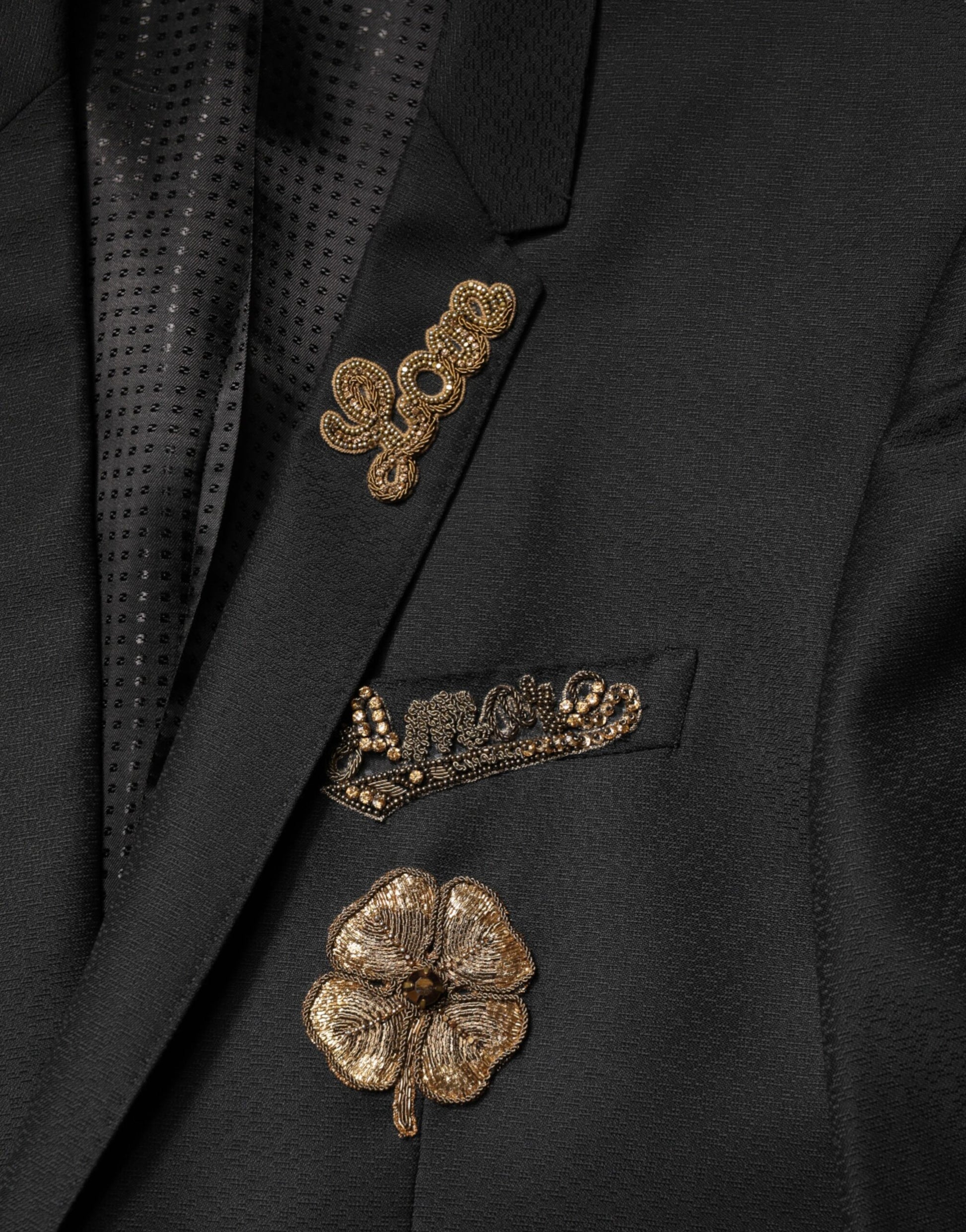 Dolce & Gabbana Black Two Piece Suits for Men additional view