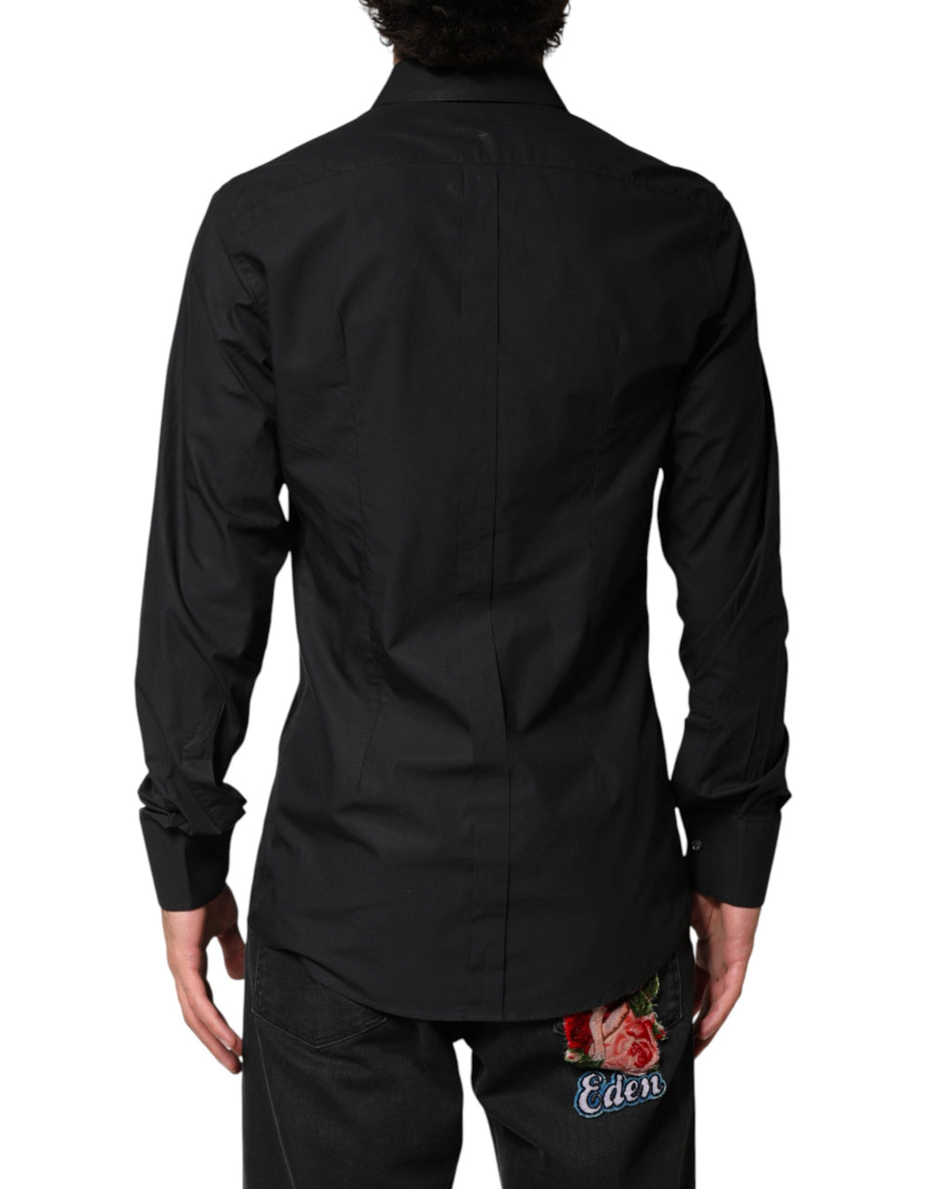 Dolce & Gabbana Black Dress Shirt for Men side view