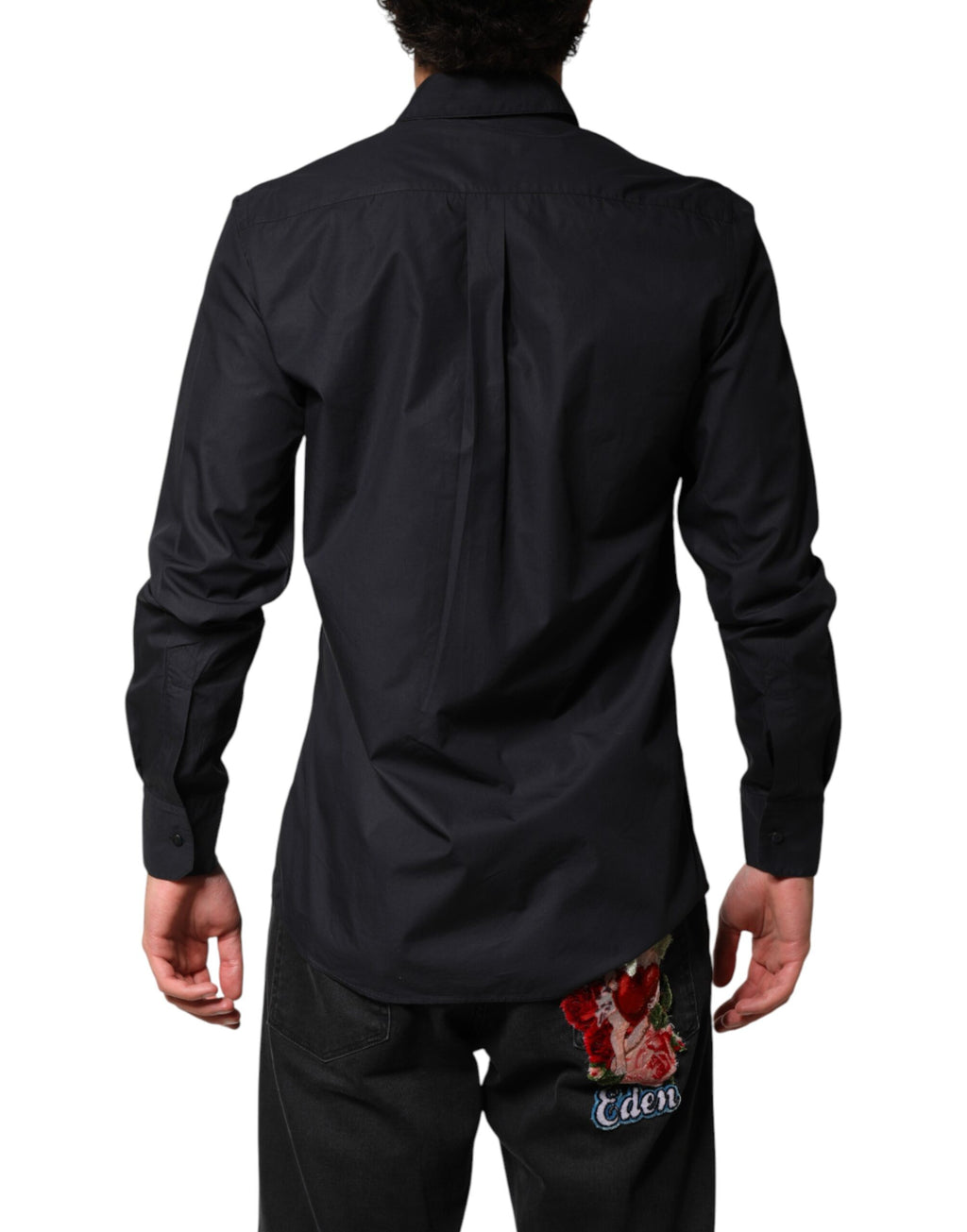 Dolce & Gabbana Black Dress Shirt for Men side view