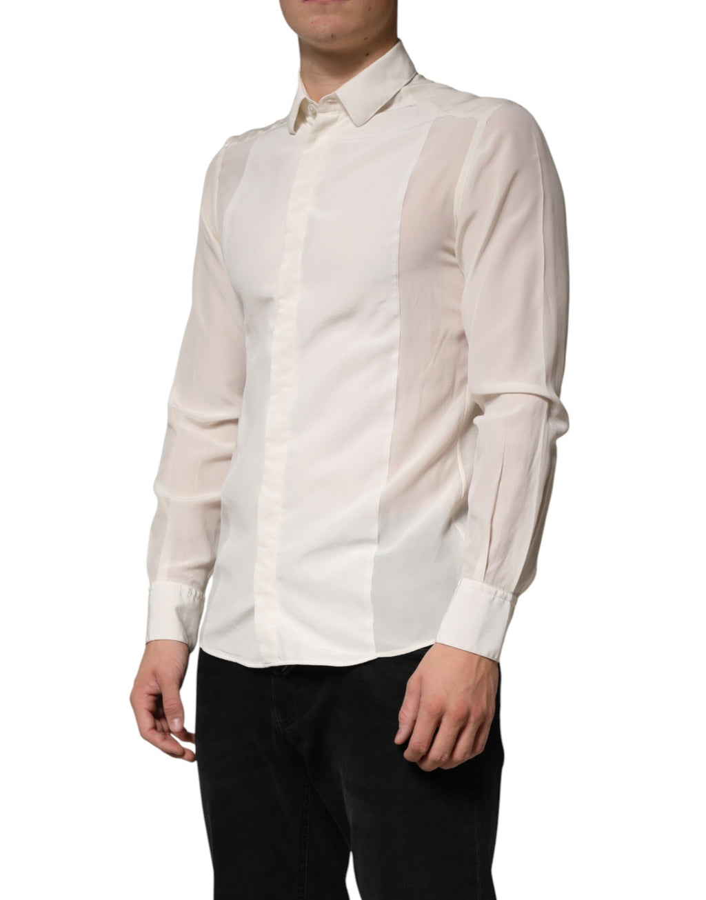 Dolce & Gabbana White Dress Shirt for Men detail view