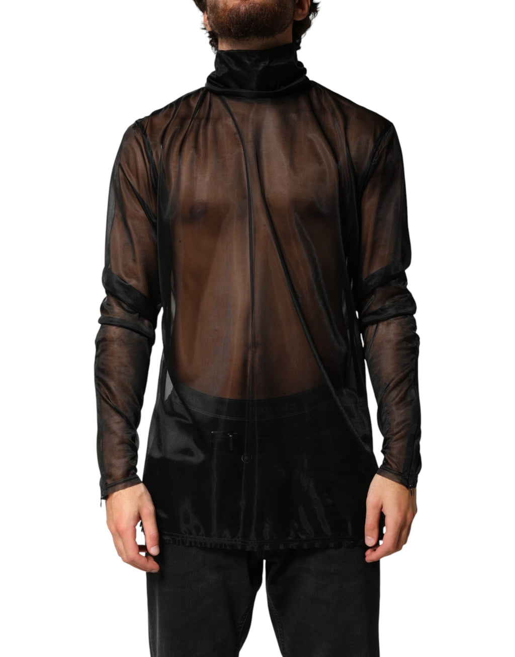 Dolce & Gabbana Black Long Sleeve T-Shirt for Men