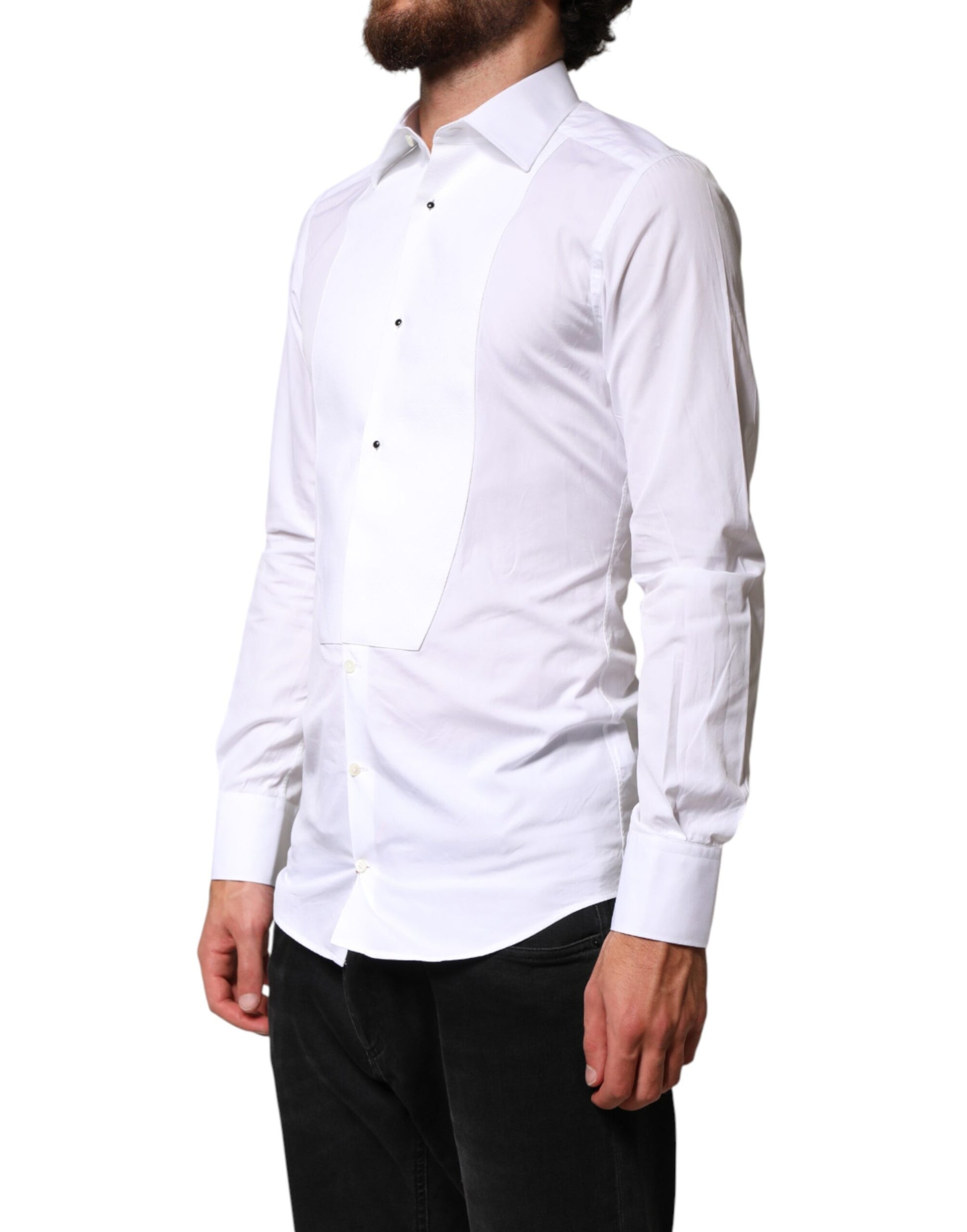 Dolce & Gabbana White Dress Shirt for Men detail view