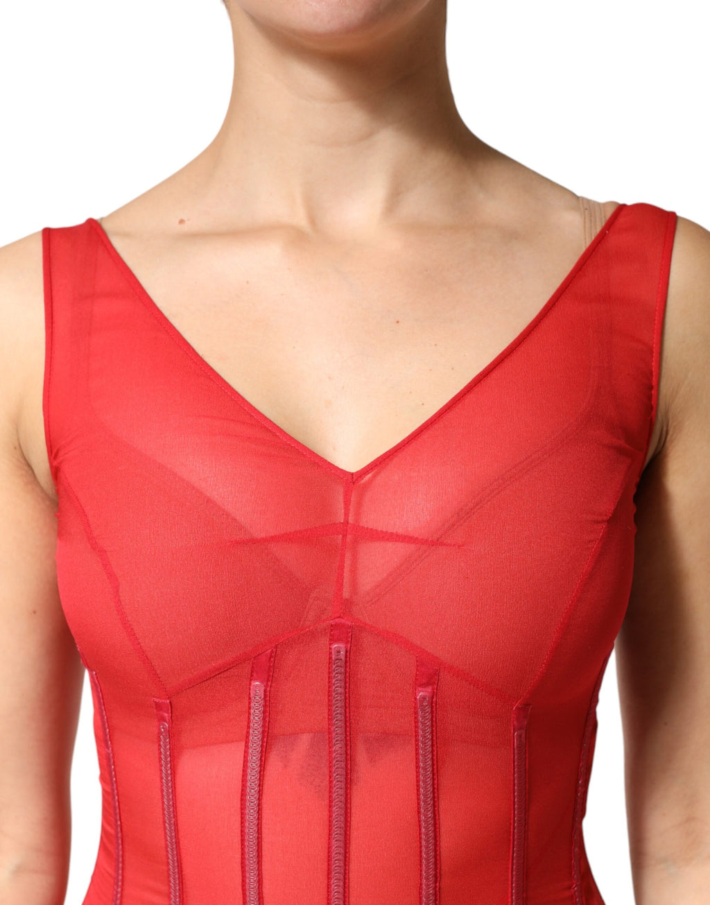 Dolce & Gabbana Red Midi Dress for Women additional view